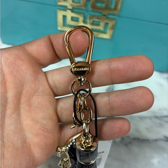 Brahmin Alligator Nocturnal Melbourne Croc Charm Tassel - NWT Key Bag Charm - Picture 5 of 6